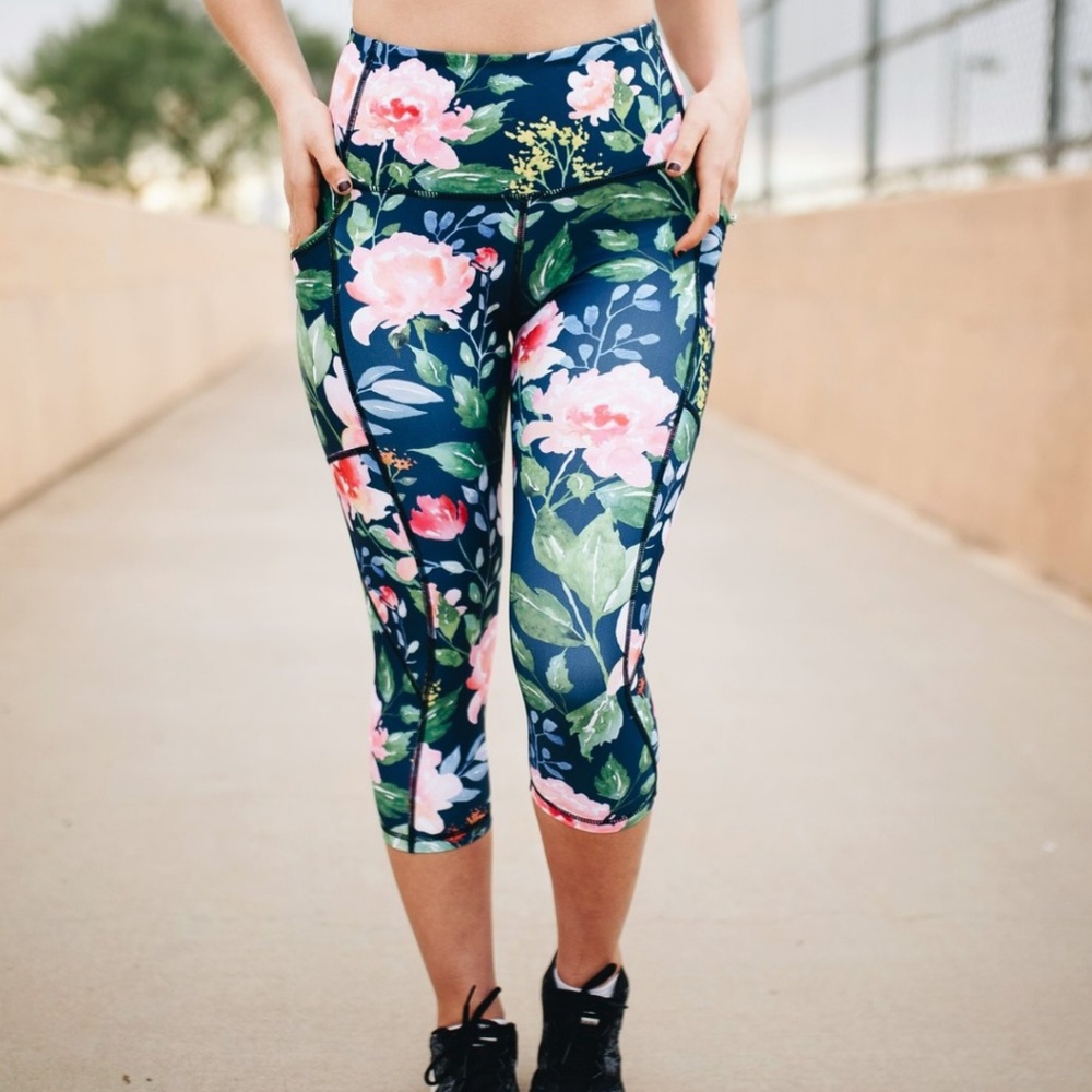 Senita high-waisted Bloom Capri Leggings